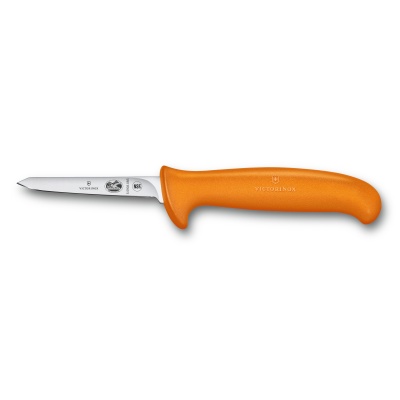 VX23030612 Victorinox Fibrox. Нож для птицы VICTORINOX Fibrox с лезвием из нержавеющей стали 8 см и рукоятью из пластика оранжевого цвета