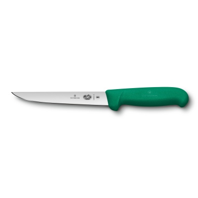 GR210919129 Victorinox Fibrox. Нож обвалочный VICTORINOX Fibrox с прямым лезвием 15 см, зелёный