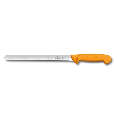 GR21091994 Victorinox. Нож для нарезки лосося VICTORINOX Swibo, гибкое лезвие 25 см с желобками, жёлтый