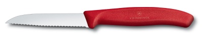 VX20051210 Victorinox SwissClassic. Нож для овощей VICTORINOX SwissClassic, лезвие 8 см с волнистой заточкой, красный