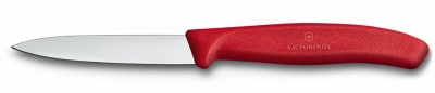 VX20051212 Victorinox SwissClassic. Нож для овощей VICTORINOX SwissClassic, 8 см, с заострённым кончиком, красный