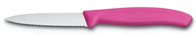 VX20051218 Victorinox SwissClassic. Нож для овощей VICTORINOX SwissClassic, лезвие 8 см с волнистой заточкой, розовый