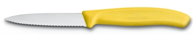 VX20051217 Victorinox SwissClassic. Нож для овощей VICTORINOX SwissClassic, лезвие 8 см с волнистой заточкой, жёлтый