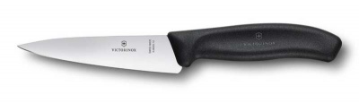 VX20051252 Victorinox Нож разделочный SwissClassic. Нож разделочный VICTORINOX SwissClassic, 12 см, чёрный, в картонном блистере
