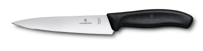 VX20051227 Victorinox Нож разделочный SwissClassic. Нож разделочный VICTORINOX SwissClassic, 15 см, чёрный, в картонном блистере