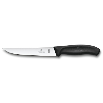 GR210919139 Victorinox. Нож разделочный VICTORINOX SwissClassic с узким прямым лезвием 15 см, чёрный