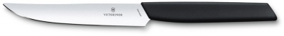 GR21091974 Victorinox Swiss Modern. Нож для стейка VICTORINOX Swiss Modern, лезвие 12 см с прямой кромкой, чёрный