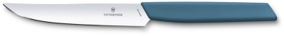 GR21091976 Victorinox Swiss Modern. Нож для стейка VICTORINOX Swiss Modern, лезвие 12 см с прямой кромкой, васильково-синий