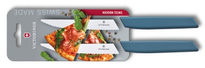 GR21091960 Victorinox. Набор из 2 ножей для стейка и пиццы VICTORINOX Swiss Modern, 12 см, с волнистой кромкой, в блистере