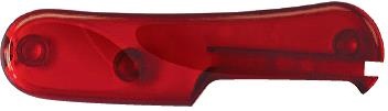 GR171113157 Victorinox Запчасти. Задняя накладка для ножей VICTORINOX 85 мм, пластиковая, полупрозрачная красная