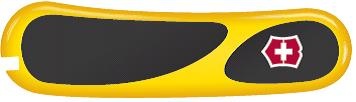 GR1711131224 Victorinox Запчасти. Передняя накладка для ножей VICTORINOX 85 мм, пластиковая, жёлто-чёрная