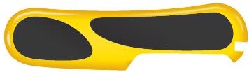 GR171113154 Victorinox Запчасти. Задняя накладка для ножей VICTORINOX 85 мм, пластиковая, жёлто-чёрная