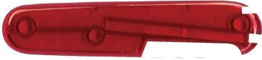 GR171113164 Victorinox Запчасти. Задняя накладка для ножей VICTORINOX 91 мм, пластиковая, полупрозрачная красная