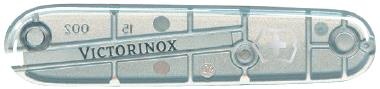 GR1711131236 Victorinox Запчасти. Передняя накладка для ножей VICTORINOX 91 мм, пластиковая, полупрозрачная серебристая