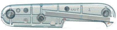 GR171113165 Victorinox Запчасти. Задняя накладка для ножей VICTORINOX 91 мм, пластиковая, полупрозрачная серебристая