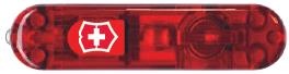 GR1711131242 Victorinox Запчасти. Передняя накладка для ножей VICTORINOX SwissLite 58 мм, пластиковая, полупрозрачная красная