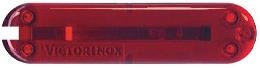 GR171113139 Victorinox Запчасти. Задняя накладка для ножей VICTORINOX 58 мм, пластиковая, полупрозрачная красная