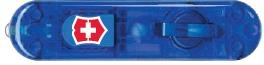 GR1711131243 Victorinox Запчасти. Передняя накладка для ножей VICTORINOX SwissLite 58 мм, пластиковая, полупрозрачная синяя