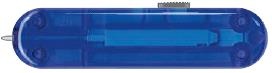 GR171113153 Victorinox Запчасти. Задняя накладка для ножей VICTORINOX 58 мм, пластиковая, полупрозрачная синяя