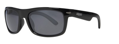 GR220119253 Zippo. Очки солнцезащитные ZIPPO, унисекс, чёрные, оправа из поликарбоната, поляризационные линзы