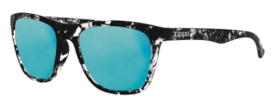 GR220119222 Zippo. Очки солнцезащитные ZIPPO, унисекс, чёрные, оправа из поликарбоната