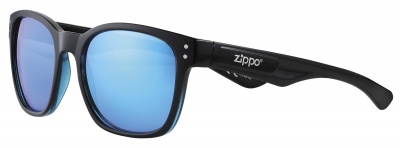 GR220119266 Zippo. Очки солнцезащитные ZIPPO, унисекс, чёрные, оправа из поликарбоната