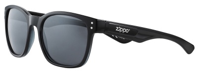 GR220119267 Zippo. Очки солнцезащитные ZIPPO, унисекс, чёрные, оправа из поликарбоната