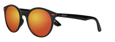 GR220119231 Zippo. Очки солнцезащитные ZIPPO, унисекс, чёрные, оправа из поликарбоната