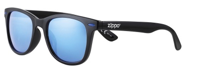 GR220119269 Zippo. Очки солнцезащитные ZIPPO, унисекс, чёрные, оправа из поликарбоната