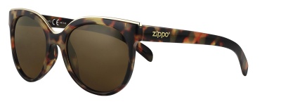 GR220119272 Zippo. Очки солнцезащитные ZIPPO, женские, коричневые, оправа из поликарбоната