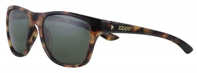 GR220119276 Zippo. Очки солнцезащитные ZIPPO, унисекс, коричневые, оправа из поликарбоната