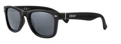 GR220119279 Zippo. Очки солнцезащитные ZIPPO, унисекс, чёрные, оправа из поликарбоната