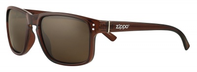 GR220119280 Zippo. Очки солнцезащитные ZIPPO, унисекс, коричневые, оправа из поликарбоната, поляризационные линзы