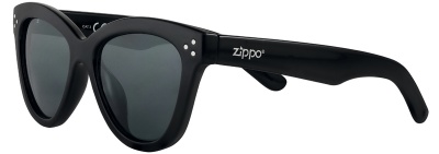 GR220119240 Zippo. Очки солнцезащитные ZIPPO, женские, чёрные, оправа из поликарбоната