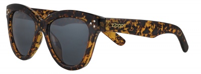 GR220119284 Zippo. Очки солнцезащитные ZIPPO, женские, коричневые, оправа из поликарбоната