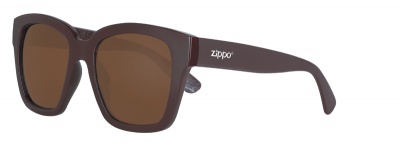 GR220119243 Zippo. Очки солнцезащитные ZIPPO, унисекс, коричневые, оправа из поликарбоната