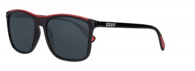 GR220119251 Zippo. Очки солнцезащитные ZIPPO, унисекс, чёрные, оправа из поликарбоната