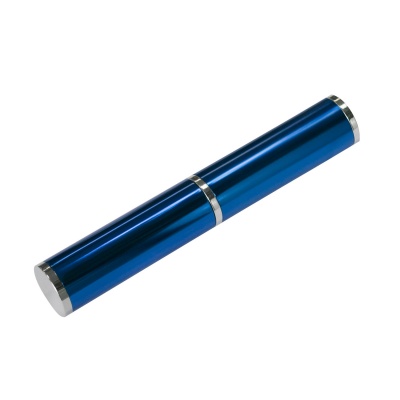 PB220330731 Portobello. Коробка подарочная, футляр - тубус, алюминиевый, синий, глянцевый, для 1 ручки