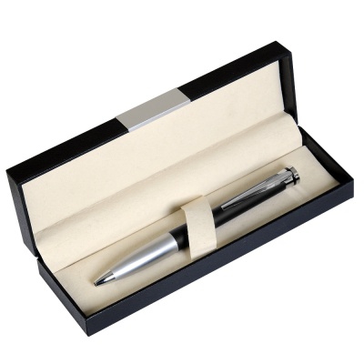 PB22033026 Portobello Megapolis. Шариковая ручка Megapolis, черная/серебро, в упаковке