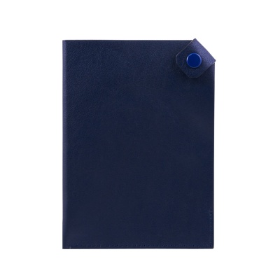 PB22033056 Portobello Premium. Чехол для паспорта PURE 140*100 мм., застежка на кнопке, натуральная кожа (гладкая), синий