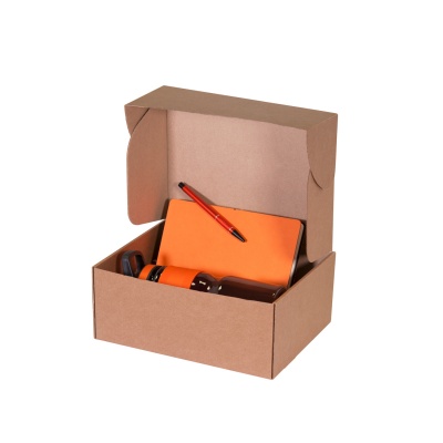 PB220330178 Portobello. Подарочный набор Portobello оранжевый в малой универсальной подарочной коробке (Ежедневник недат А5 (Summer time), Спортбутылка, Ручка)