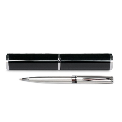 PB2203301109 Portobello. Набор ручка Tesoro c футляром, серебряный, черный