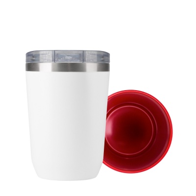 PB24090466 Portobello Arctic mug. Термокружка вакуумная с керамическим покрытием Arctic, белый/красный