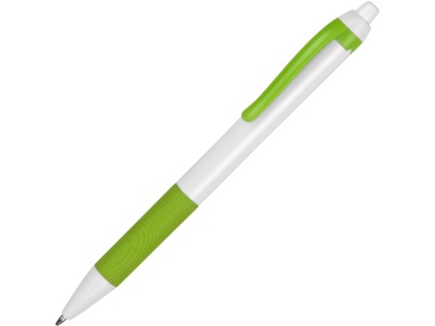 OA2003021586 Ручка пластиковая шариковая Centric, белый/зеленое яблоко