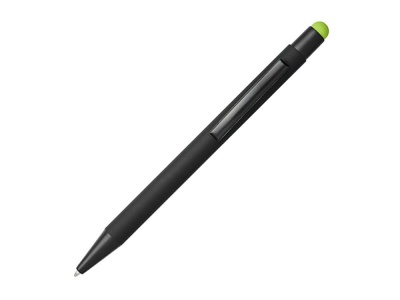 OA2003027727 Резиновая шариковая ручка-стилус Dax, черный/лайм