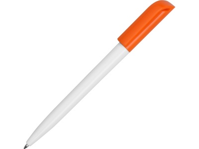 OA2003022560 Ручка пластиковая шариковая Миллениум Color CLP, белый/оранжевый