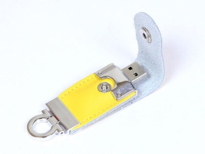 OA2102093535 USB-флешка на 32 Гб в виде брелка, желтый