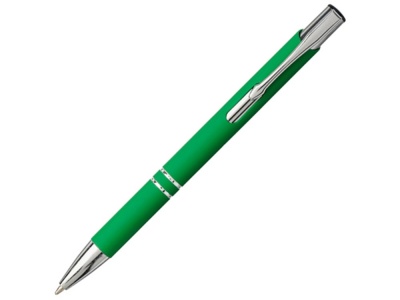 OA2102091472 Шариковая кнопочная ручка Moneta с матовым антискользящим покрытием, зеленый