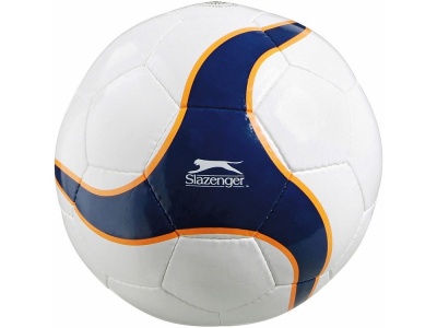 OA93P-WHT9 Slazenger. Мяч футбольный, размер 5, белый/темно-синий