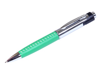 OA2003025330 Флешка в виде ручки с мини чипом, 64 Гб, зеленый/серебристый
